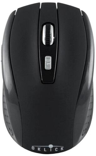 Мышь Oklick 455MW черный оптическая (1600dpi) беспроводная USB (5but) фото