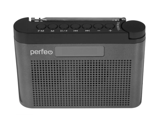 Радиоприемник PERFEO PF_C4941 I70GR ТАЙГА серый фото