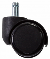 Колесо Бюрократ CastorSet3850/P прорезиненные, диаметр штока - 11 мм, цвет черный Код 530843 фото