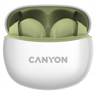 Беспроводные bluetooth наушники Canyon TWS-5 (DF1CNSTWS5GR) Зеленый фото
