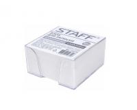 Блок для записей STAFF в подставке прозрачной, куб 9*9*5 см, белый, белизна 90-92%, 129193 купить ЦИТ Блок для записей STAFF в подставке прозрачной, куб 9*9*5 см, белый, белизна 90-92%, 129193 фото