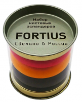 Набор кистевых эспандеров "Fortius", 3 шт.(30,40,50 кг) (тубус) фото