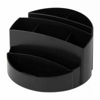 Подставка-органайзер BRAUBERG Office, 133*133*80 мм, 8 отделений, черная, 237948 фото