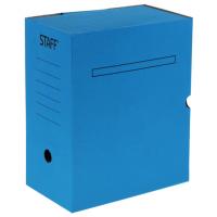 Короб архивный с клапаном А4 (260х325 мм), 150 мм, до 1400 листов, микрогофрокартон, STAFF, 128867,1 фото