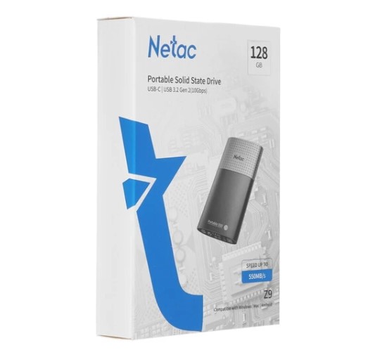 Внешний SSD накопитель Netac Z9 NT01Z9-128G-32BK фото