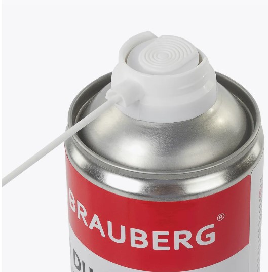 Баллон со сжатым воздухом BRAUBERG ДЛЯ ОЧИСТКИ ТЕХНИКИ 1000мл, 513317 фото