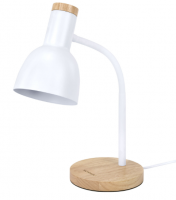 Лампа настольная SONNEN BR-372, на подставке,E27, белый, 40 см, 238447 фото