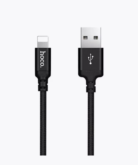 Кабель USB - Lightning HOCO X14 2м черный (6957531062882) фото
