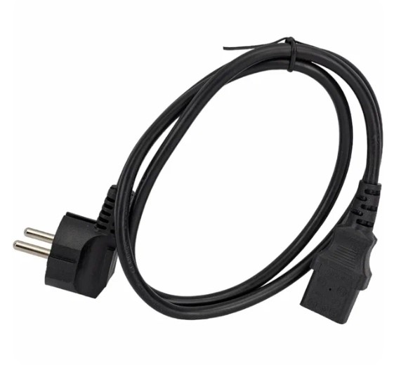 Кабель питания Cablexpert PC-186-1M, Schuko-C13, 3x0.5мм2, 6А, с заземлением, 1м, черный, пакет фото