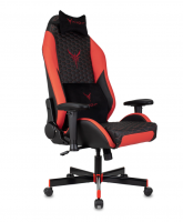 Кресло игровое Knight Neon черный/красный соты экокожа с подголов. крестов. металл KNIGHT NEON RED  фото