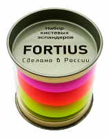 Набор кистевых эспандеров "Fortius" Neon, 4 шт. (10,20,30,40 кг) (тубус) фото