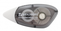 Корректирующая лента BRAUBERG BLACK&WHITE 5 мм х 8 м, корпус черный тонированный, механизм перемотки фото