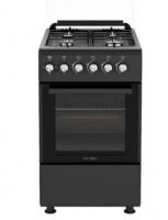 Газоэлектрическая плита NORDEN FF6406GAZD черный матовый фото