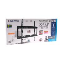 Кронштейн KROMAX IDEAL-3  черный 22"-65" макс.50кг настенный фиксированный фото