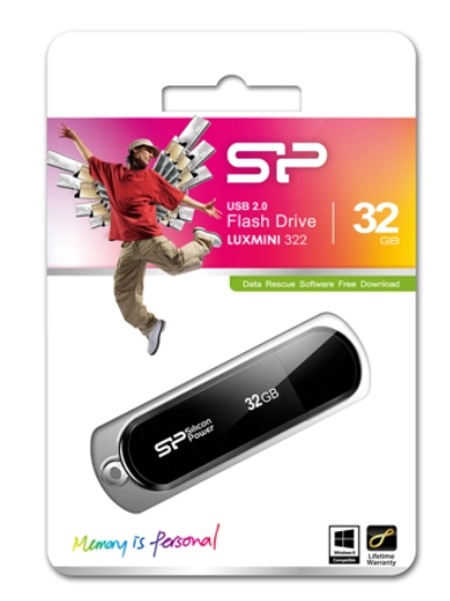 USB флеш-накопитель 32GB Silicon Power Lux mini 322 USB 2.0 (SP032GBUF2322V1K) фото