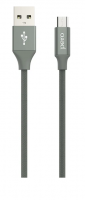 Кабель USB - MicroUSB PERO DC-02 1м серый (PRDC-02MU1MGR) фото