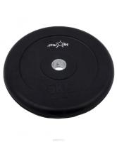 Диск обрезиненный STARFIT BB-202 5 кг, d=26 мм, стальная втулка, черный 1/4 фото