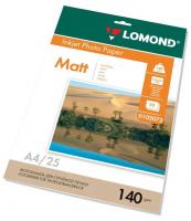 Фотобумага Lomond 0102073 A4/140г/м2/25л./белый матовое для струйной печати  фото