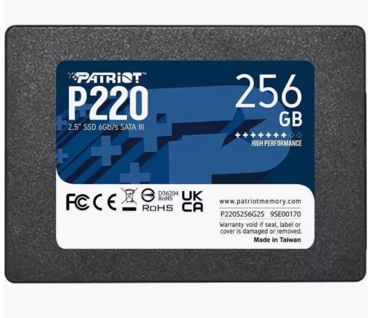 Накопитель SSD 256Gb Patriot P220 550/490 (P220S256G25) фото