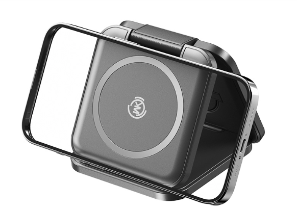 Беспроводное зарядное устройство WEKOME WP-U174 Black (Черный) 3 в 1 фото