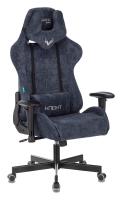 Кресло игровое Zombie VIKING KNIGHT Fabric синий Light-27 с подголов. крестовина металл фото
