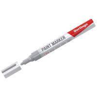 Маркер-краска Berlingo серебро, 2-4мм, нитро-основа фото