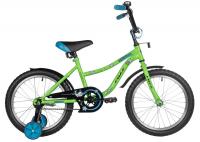 (м) Велосипед детский FOXX 18"183NEPTUNE.GN5 салатовый, защита А-тип, короткие крылья, нет багажника фото