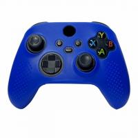 Чехол для геймпада XBox Series X/S силиконовый синий фото