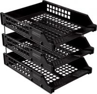 Набор из 3-х лотков гориз. на мет.стержнях Стамм "Strong", набор 3шт., на метал. стержнях,черн.ЛТ112 купить ЦИТ Набор из 3-х лотков гориз. на мет.стержнях Стамм "Strong", набор 3шт., на метал. стержнях,черн.ЛТ112 фото