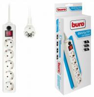 Сетевой фильтр Buro 500SH-10-W 10м (5 розеток) белый фото