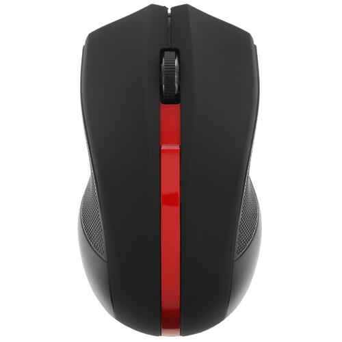 Мышь Oklick 615MW черный/красный оптическая (1000dpi) беспроводная USB (2but) фото