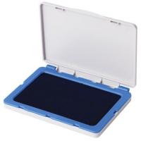 Штемпельная подушка BRAUBERG, 120*90 мм (рабочая поверхность 110*70 мм), синяя краска, 236866 фото