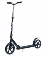 Самокат городской NOVATRACK 230.POLIS.BK21 PRO алюминий, складной с помощью кнопки на раме, эргономи фото