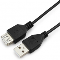 Кабель-удлинитель USB2.0 Гарнизон GCC-USB2-AMAF-0.5, AM/AF, медь, 0,5м, черн, пакет фото