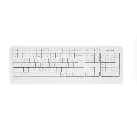 Комплект клавиатура + мышь A4 Fstyler FG1012 белый Wireless USB Multimedia фото