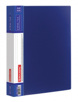 Папка на 2 кольцах BRAUBERG "Contract", 35 мм, синяя, до 270 листов, 0,9 мм, 221792 фото