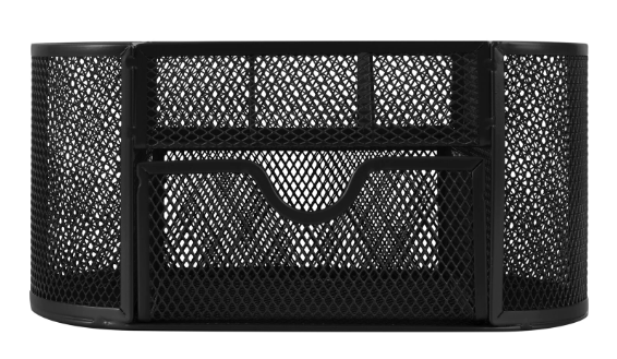 Подставка-органайзер металлическая BRAUBERG "Germanium", 9 секций, 105х220х110 мм, черная, 237418 фото