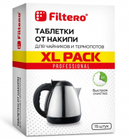 Таблетки от накипи для чайников Filtero XL Pack, 15шт, арт.609 фото