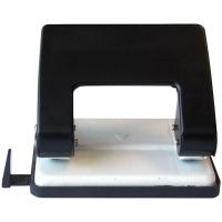 Дырокол Веrlingo до 20 л. "Universal", металлический, черный, с линейкой фото