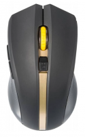 Мышь Oklick 495MW черный/золотистый оптическая (1600dpi) беспроводная USB (6but) фото