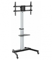 Подставка для телевизора Ultramounts UM307B черный/белый 37"-86" макс.50кг напольный мобильный фото