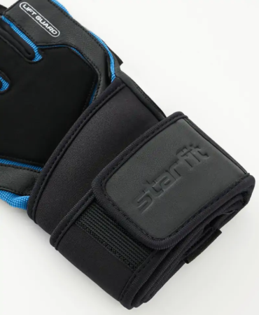 Перчатки для фитнеса STARFIT WG-201, черный/синий (S) купить ЦИТ Перчатки для фитнеса STARFIT WG-201, черный/синий (S) фото