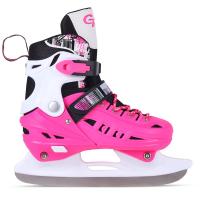 Раздвижные коньки City-Ride пластиковый мысок, лезвие нержавеющая сталь в н/сумке (S(31-34)розовый J купить ЦИТ Раздвижные коньки City-Ride пластиковый мысок, лезвие нержавеющая сталь в н/сумке (S(31-34)розовый J фото