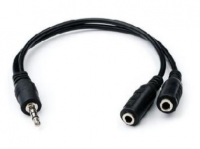 Кабель ATCOM (АТ6850) кабель аудио-двойник DC 3.5 папа -2*мама - 0,1 м фото