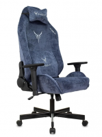 Кресло игровое Knight N1 Fabric синий Light-27 с подголов. крестов. металл KNIGHT N1 BLUE  фото