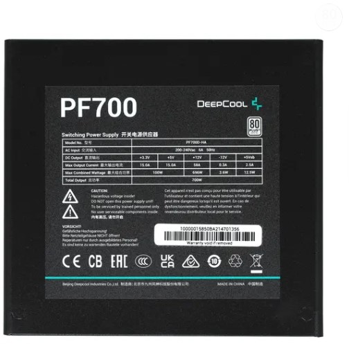 Блок питания Deepcool 700W PF700 80+ Retail фото
