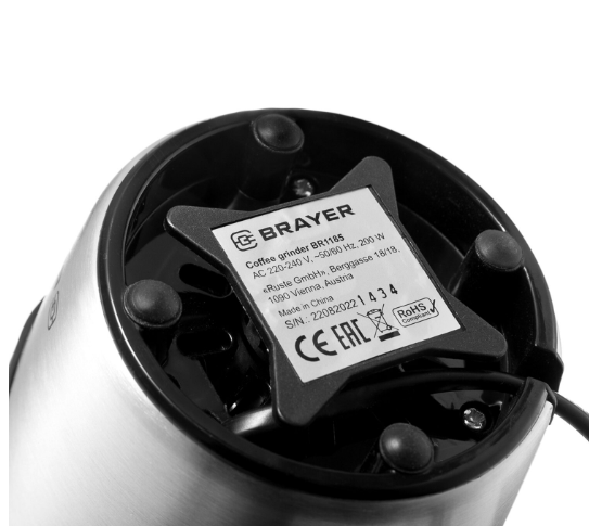 Кофемолка с капучинатором BRAYER BR1185 фото