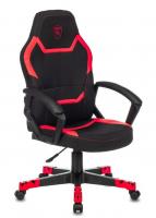 Кресло игровое Zombie 10 черный/красный искусст.кожа/ткань крестовина пластик ZOMBIE 10 RED  фото