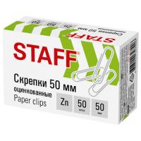Скрепки большие 50 мм, STAFF, оцинкованные, 50 шт., в картонной коробке, 270452 фото