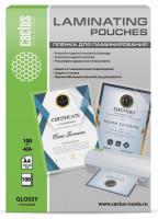 Пленка для ламинирования Cactus 100мкм A4 (100шт) глянцевая 216x303мм CS-LPGA4100100 фото